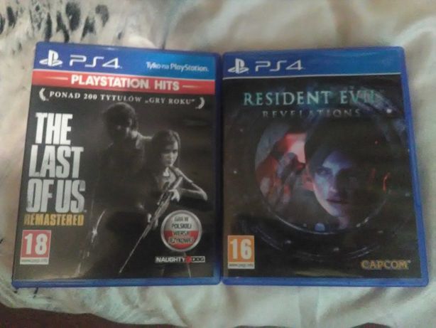 Gry PS4 The Last of us ,Resident Evil Revelations