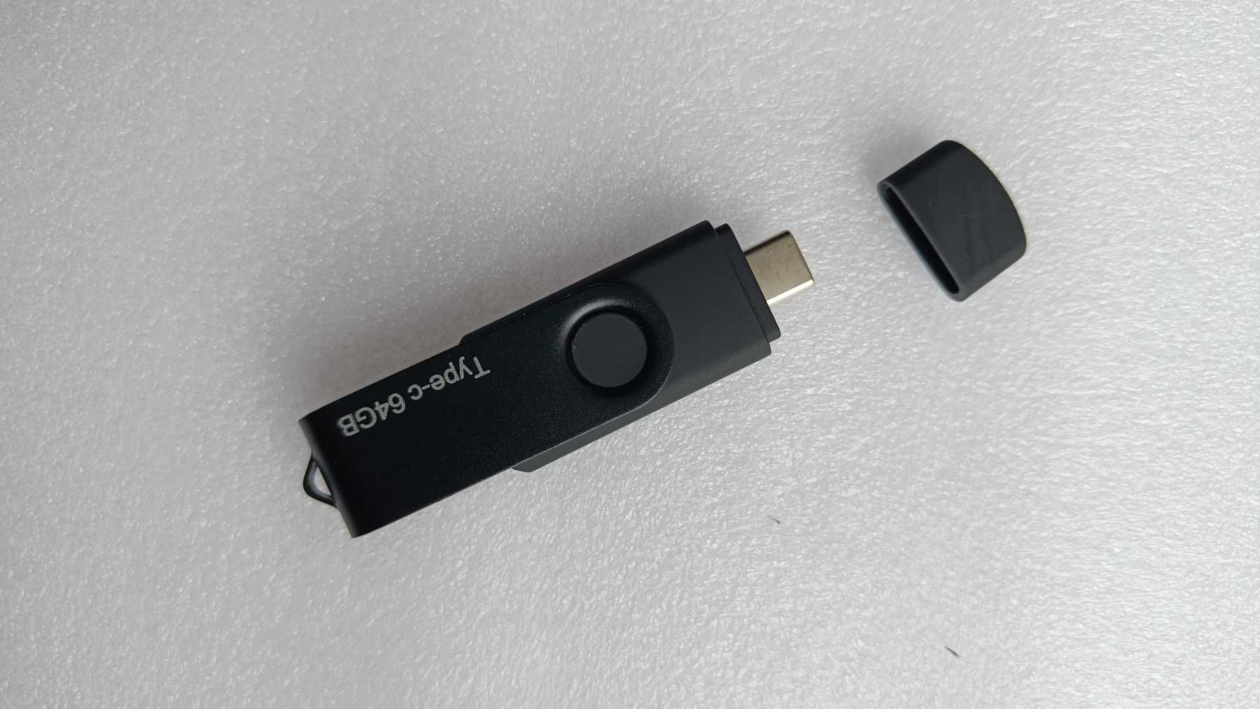 Флешка 64 Gb двухразъемная USB  и micro USB  Новая