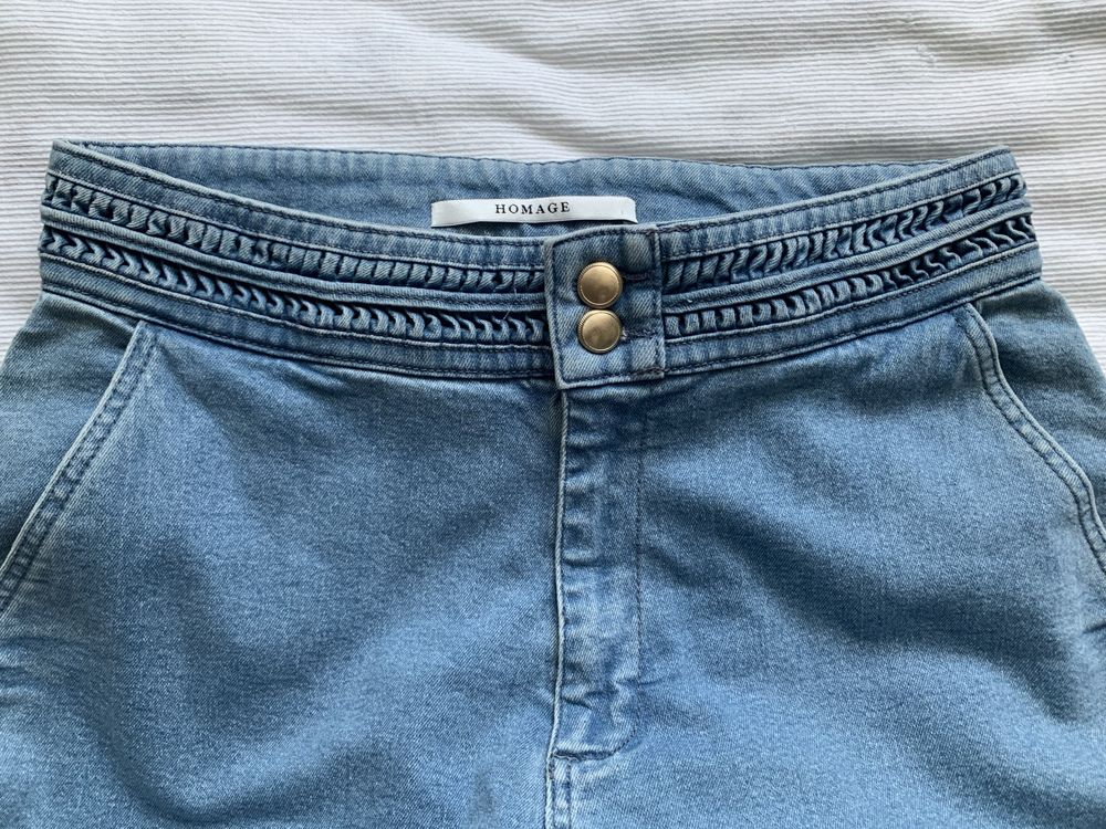Super jeansy wide leg kuloty vintage