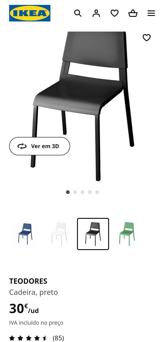 2 cadeiras e 2 Banquetas do Ikea