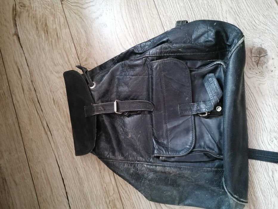 Plecak stary skóra