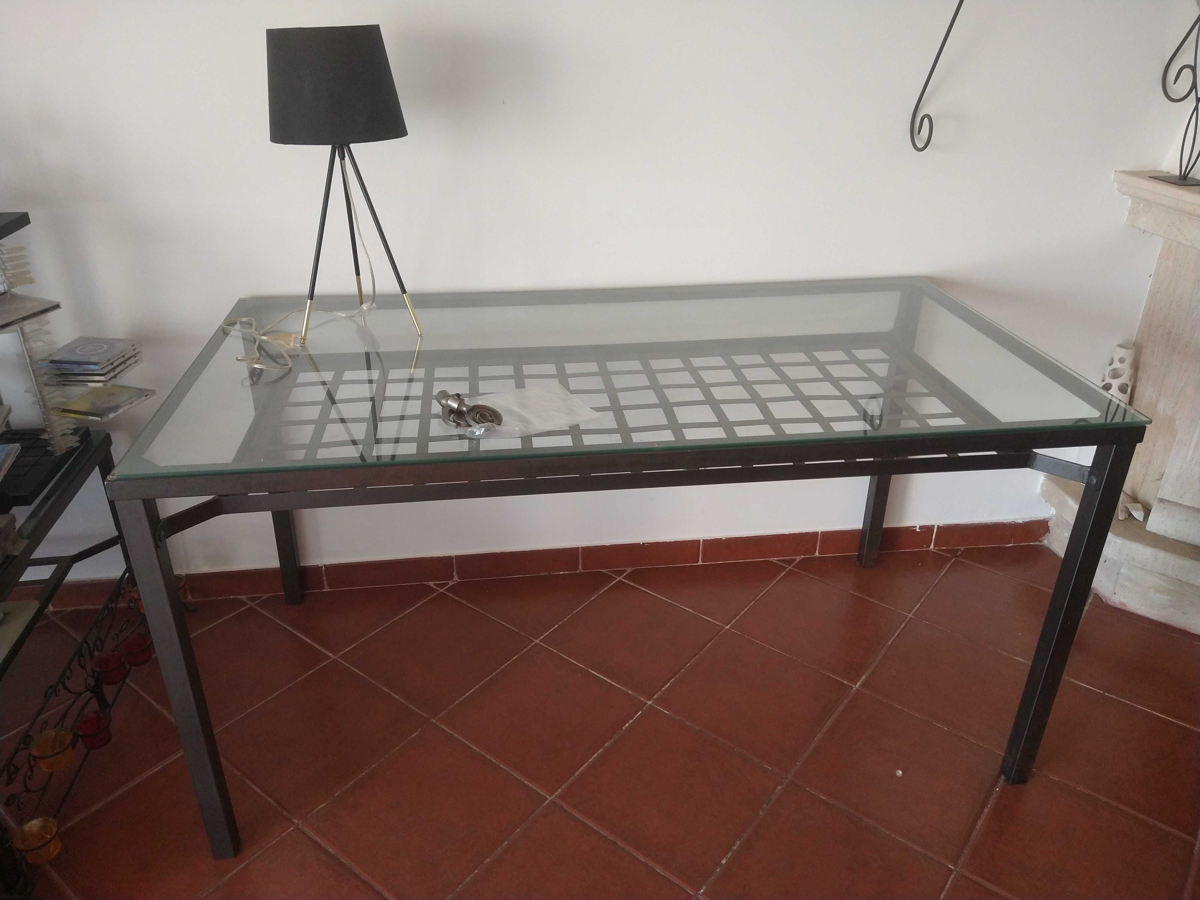 Mesa de vidro - duas unidades