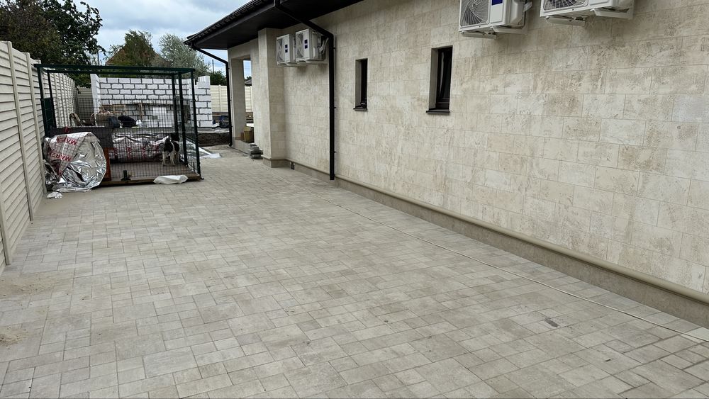 Тротуарная плитка Лайнстоун Травертин