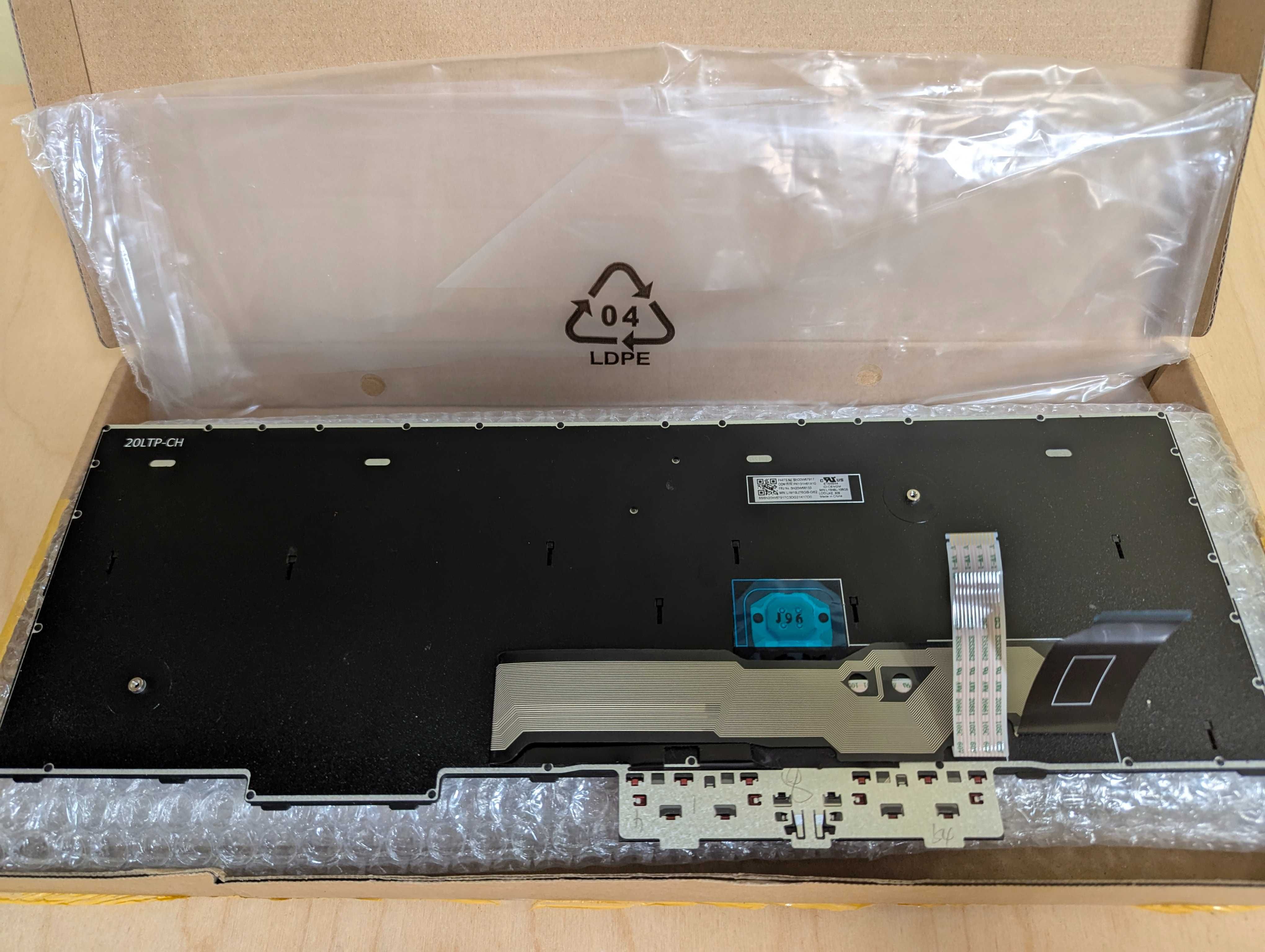Клавіатура для ThinkPad L15 Gen 2 (FRU № 5N20W68133)
