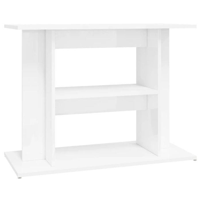Szafka Pod Akwarium Biała Na Wysoki Połysk 80x35x60 cm