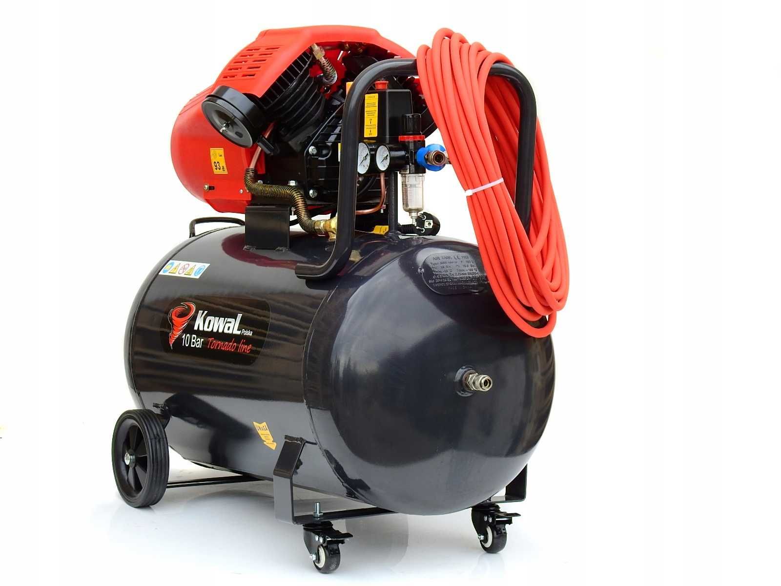 12 Bar KOMPRESOR k7 100L olejowy tłokowy sprężarka pompa powietrza