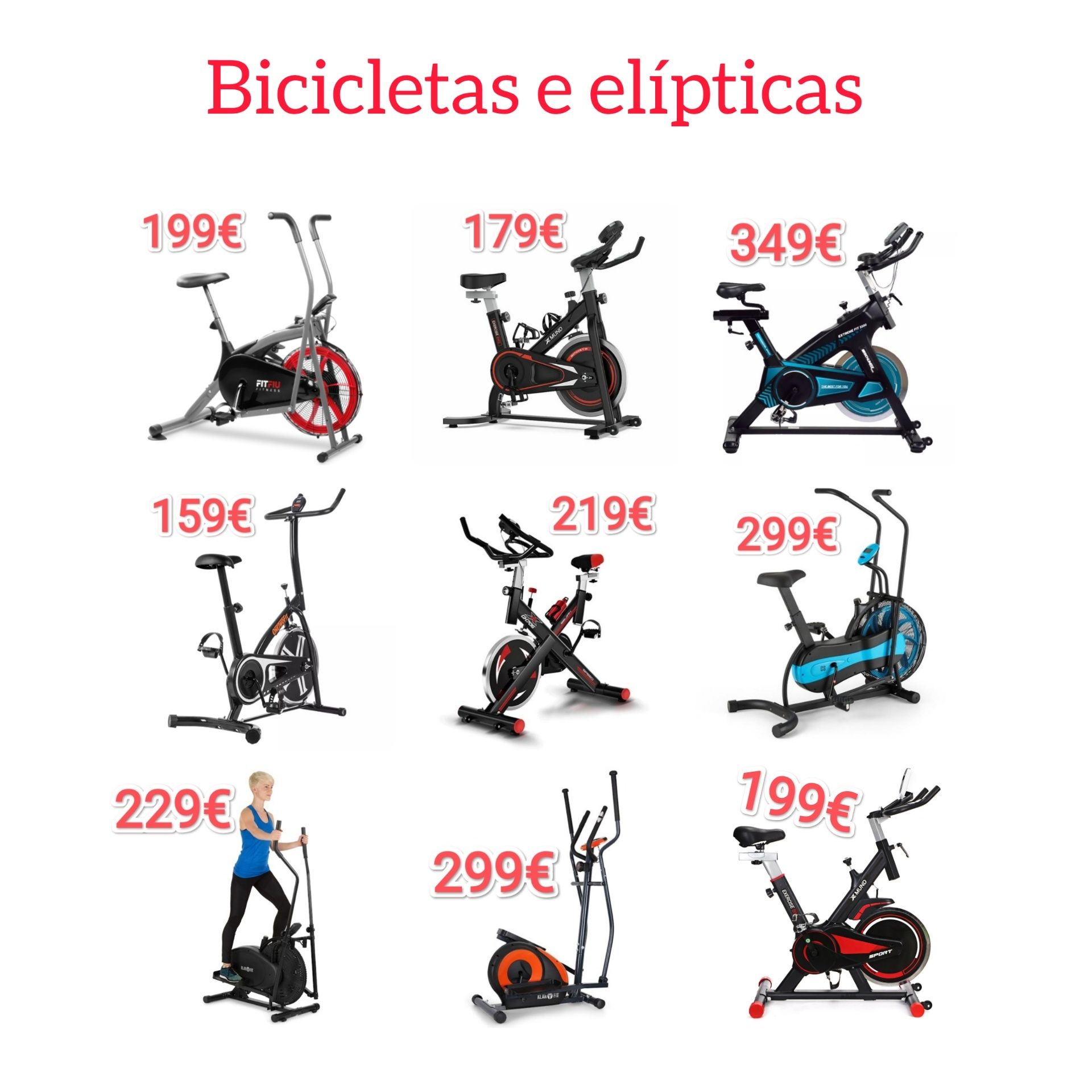 Promoções musculação e fitness - bancos, passadeiras, bicicletas, peso