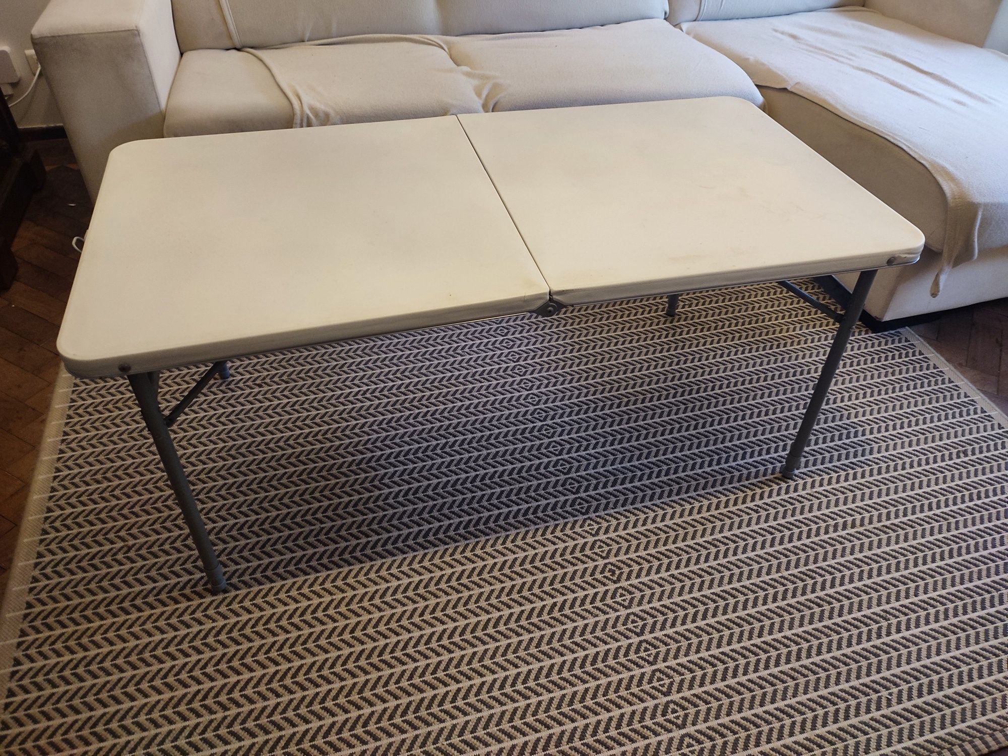 MESA de CAMPING DOBRÁVEL com altura regulável!