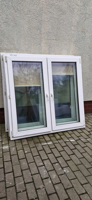Okno PCV z demontażu 150x145cm białe ŁADNE