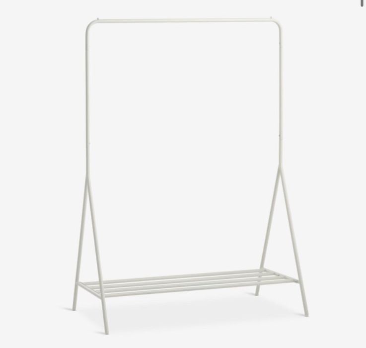 Wieszak stojacy bialy 4 szt