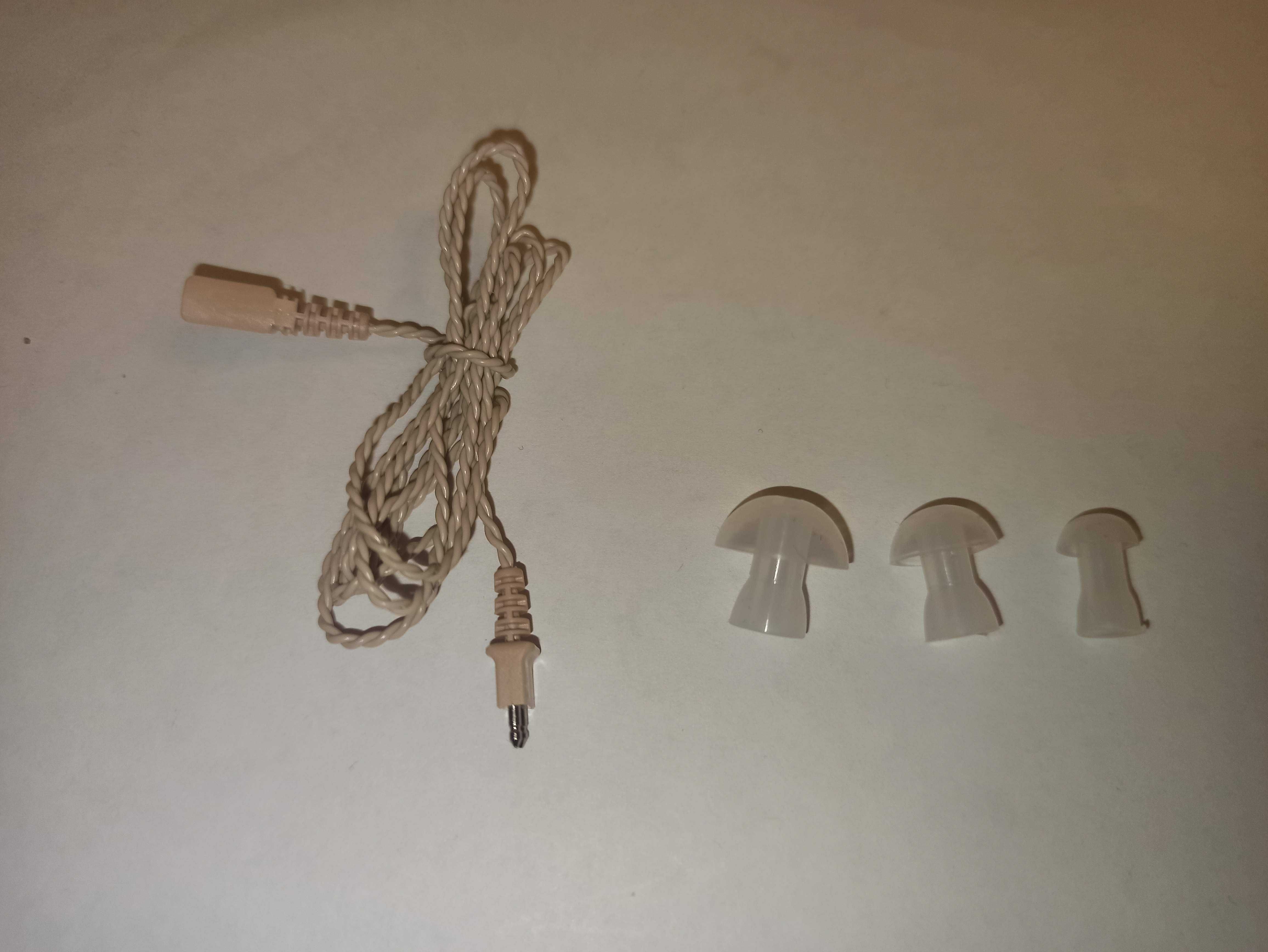 Шнур кабель 2-х контактный на карманный слуховой аппарат и вкладыши