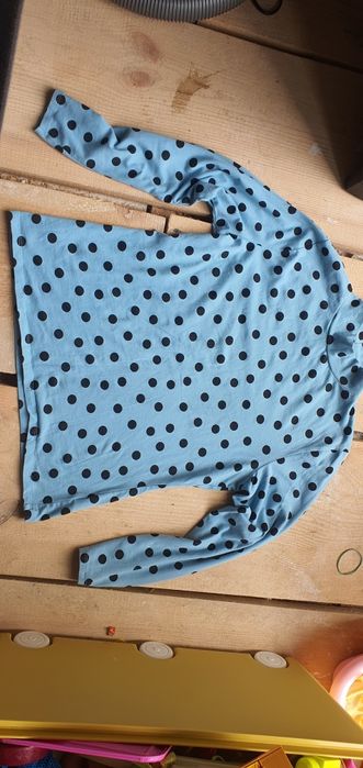 Golf bluzka. W kropki bawelniana firmy M&S roz 14 retro