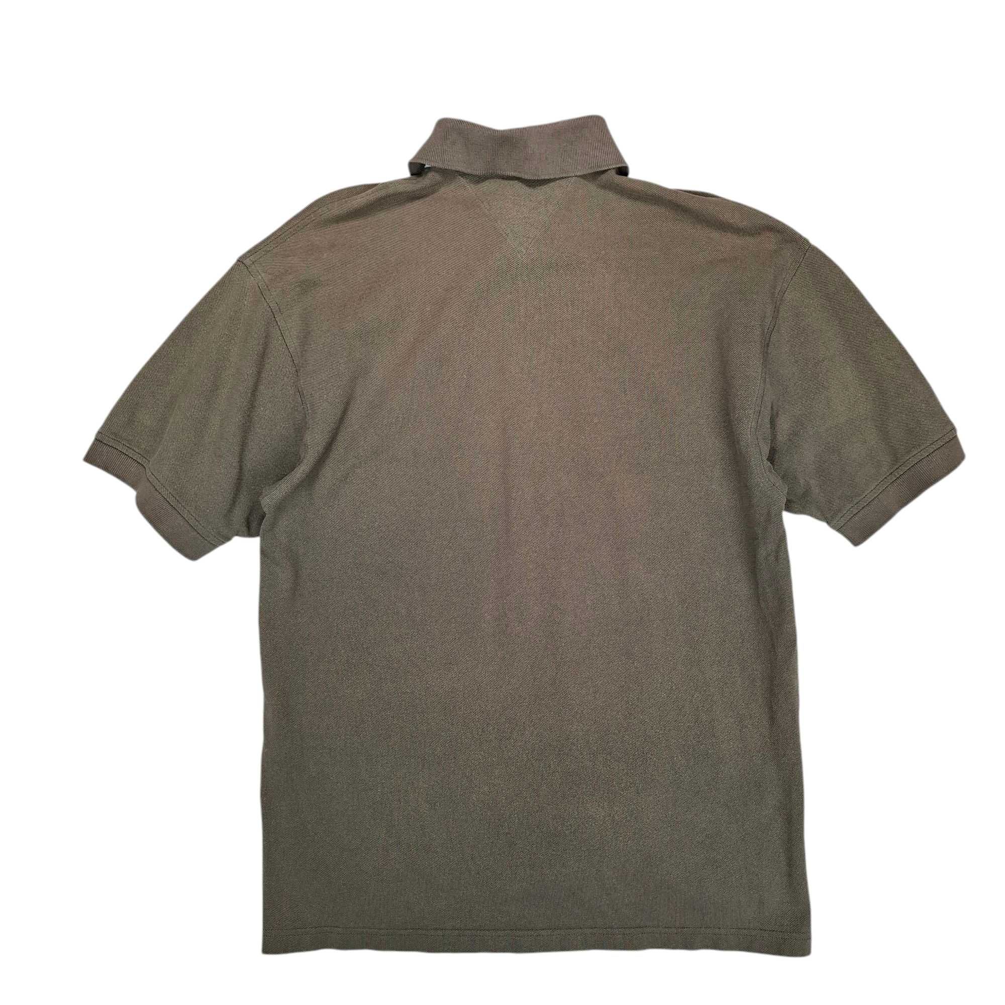 Tommy Hilfiger koszulka polo męska M / L Vintage bawełna TH brązowa