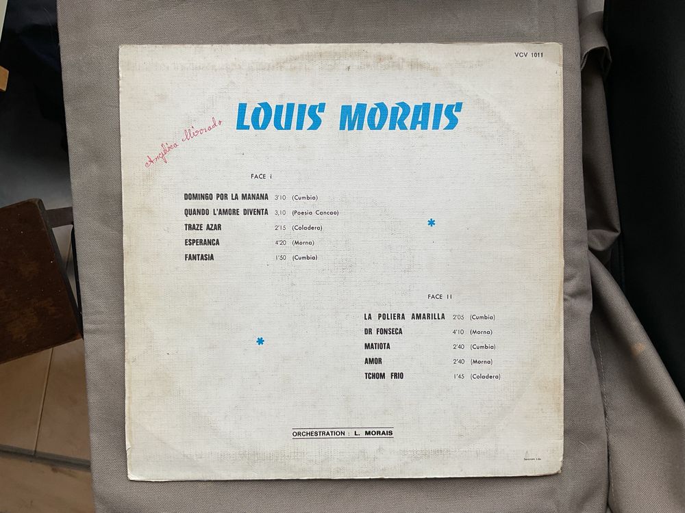 Vinil LP Louis Morais musica africana A voz de Cabo Verde