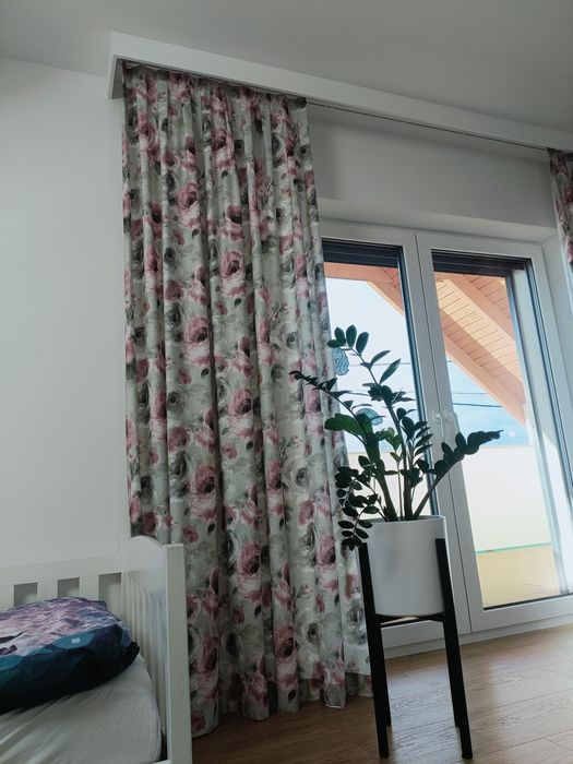 Zasłony szyte na miarę 2,45 m całkowita wys