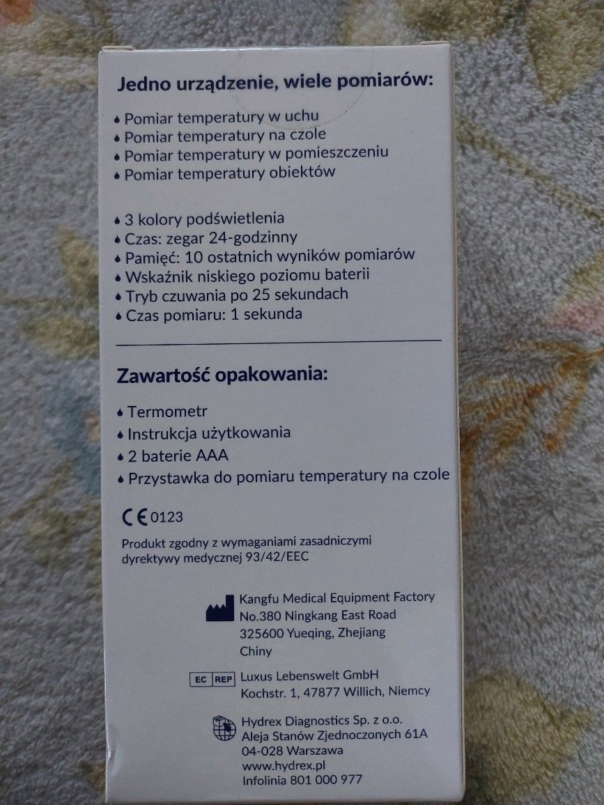 termometr na podczerwień