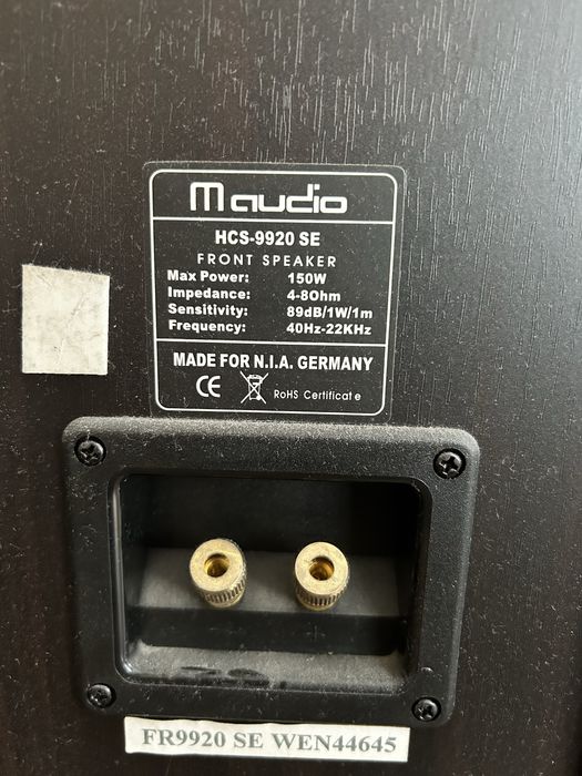 Zestaw kina domowego ONKYO HT-R548, głośniki MAudio HCS-9920 SE