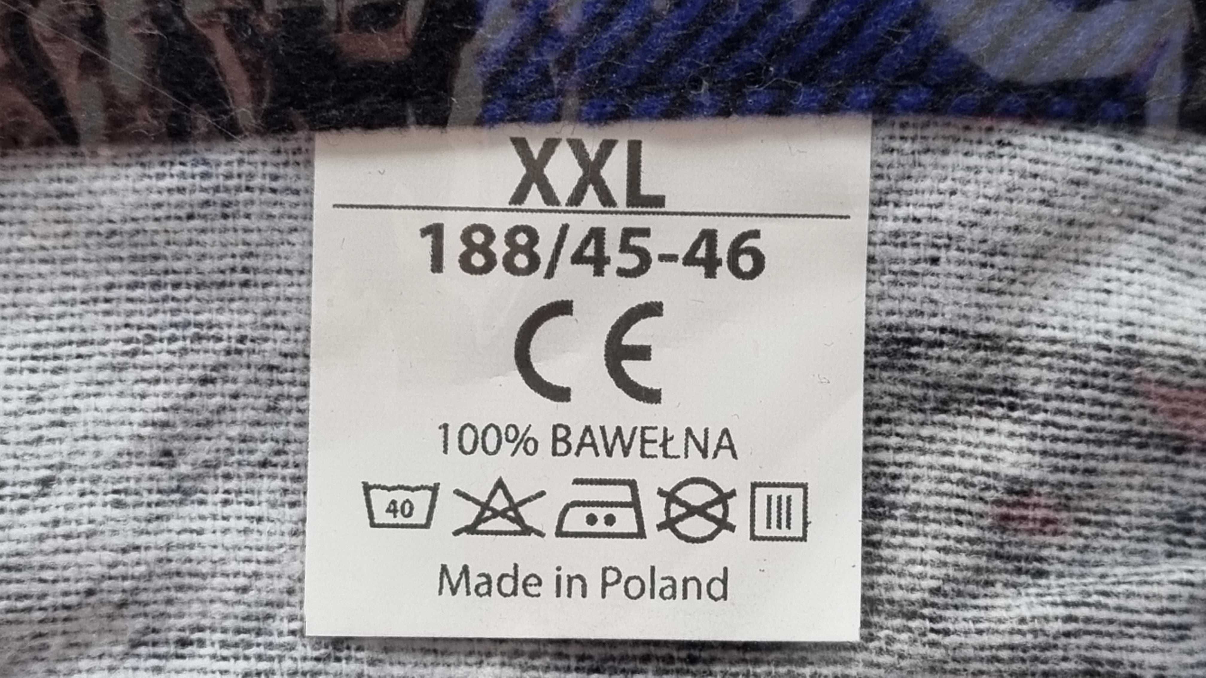 Koszula flanelowa robocza niebieska MIĘKKA r. M - 5XL kraj 100%bawełna