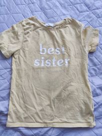 Podkoszulek t-shirt H&M 122/128 best sister