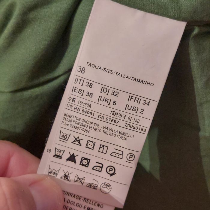 Casaco benetton verde n 38