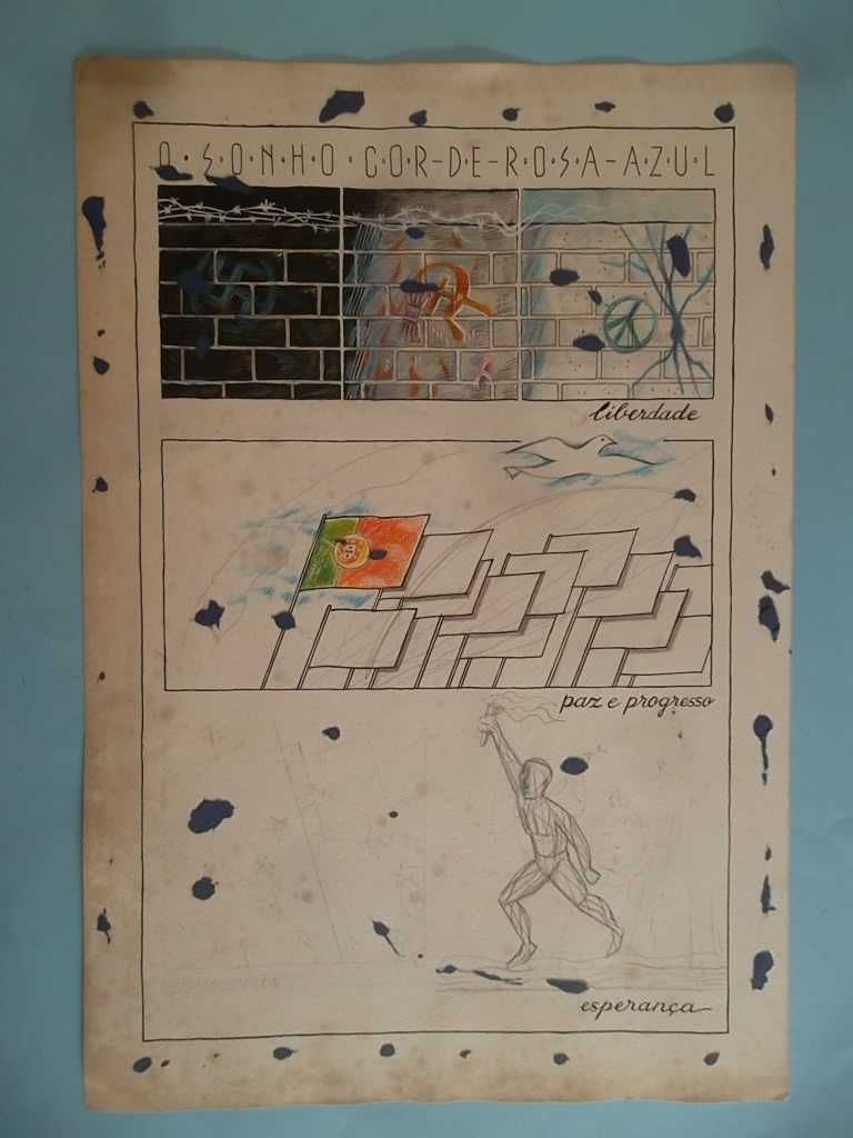 2 Pranchas gigantes ORIGINAIS / BD & ilustração de ESTROMPA (1992)