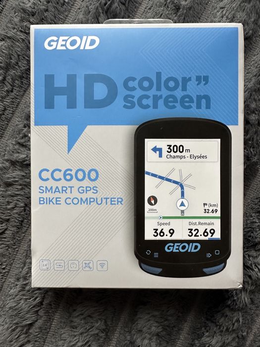 Велокомп'ютер GEOID CC600 навігатор, спідометр, GPS, WiFi, Bluetooth