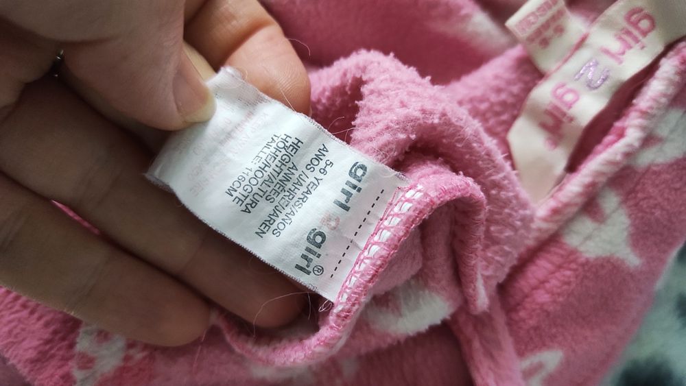 SG SG Bluza polarowa 110 , 116  różowa bluza  110  , 116 polar dla dzi