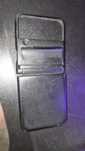 Samsung Z Flip 4 case czarny skórzany
