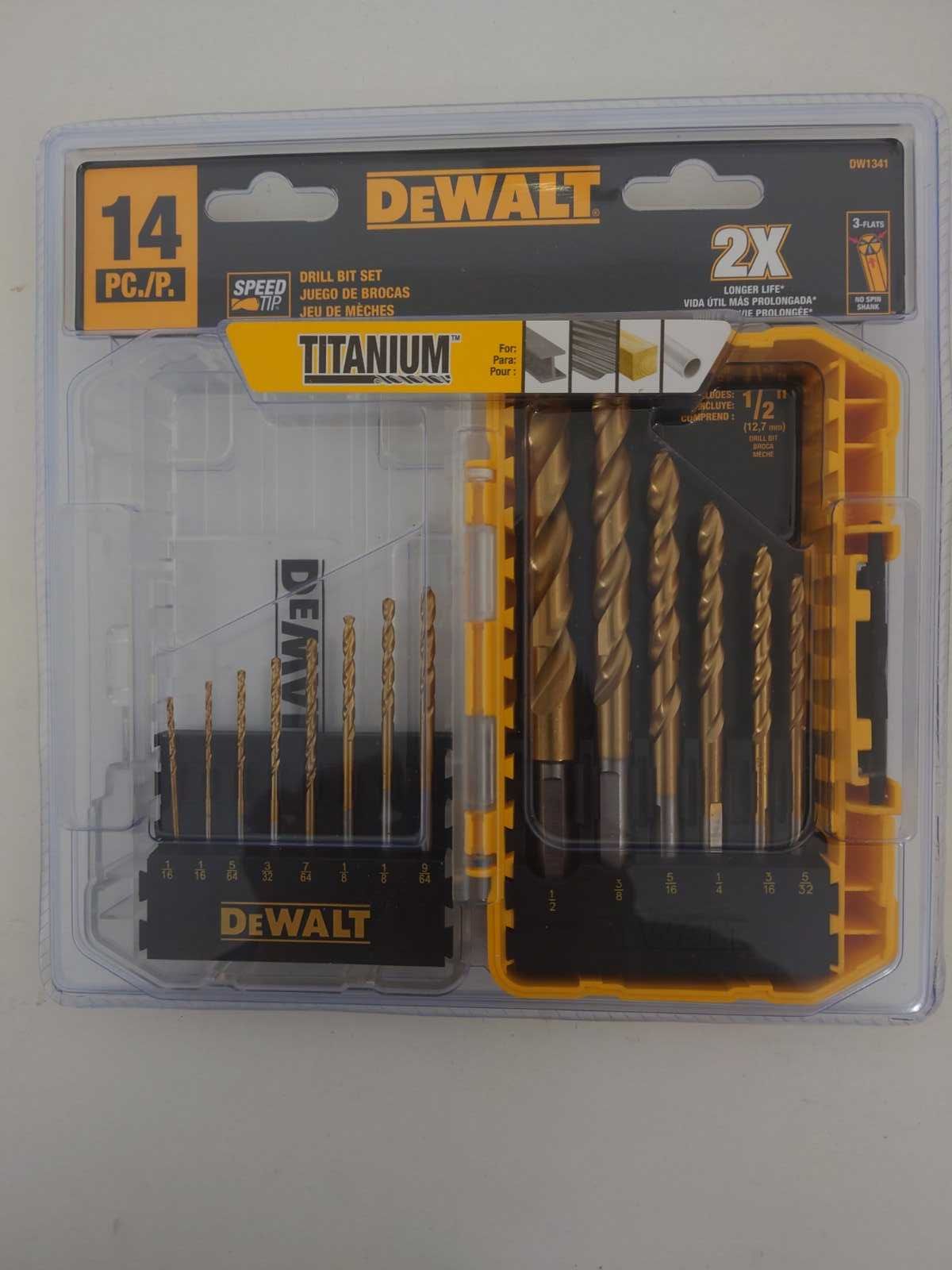 Набор сверл DEWALT DW1341 14 шт.Titanium