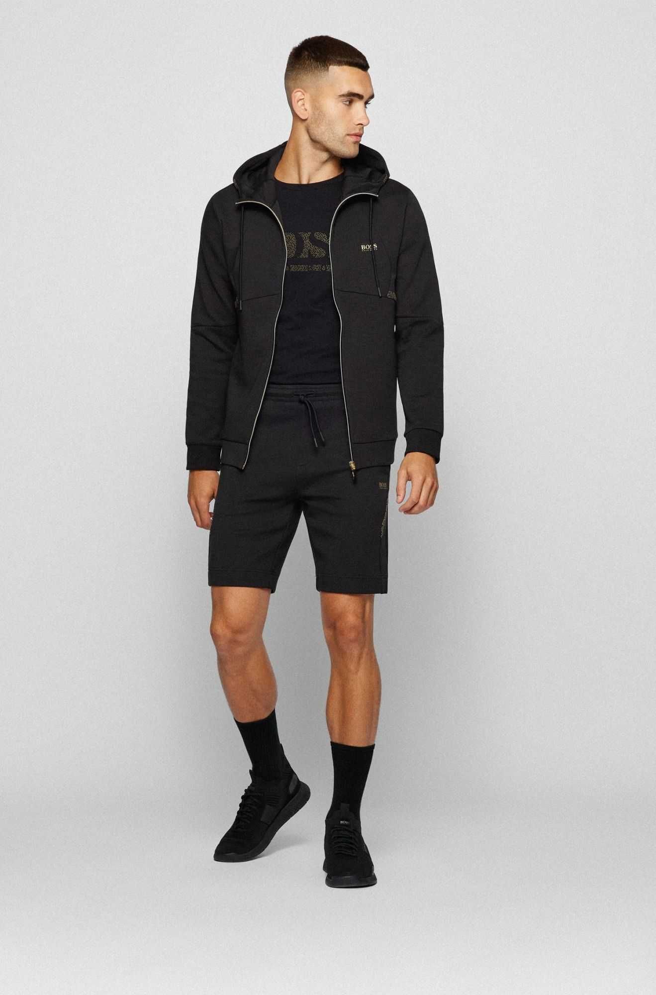 Hugo Boss Bluza  rozpinana z kapturem maly znaczek Boss Outlet Premium