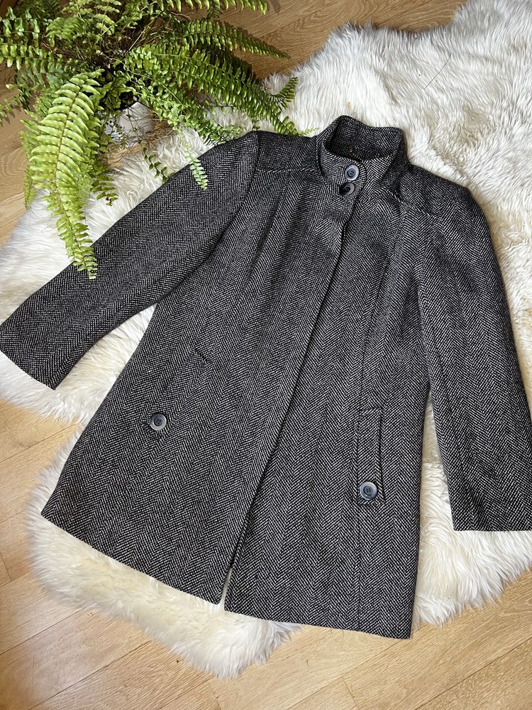 Płaszcz wełniany, 50% wełna, rozmiar 44 xxl