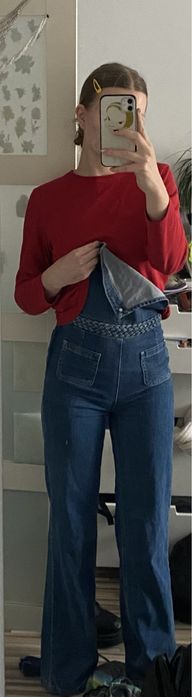 Ogrodniczki jeansy