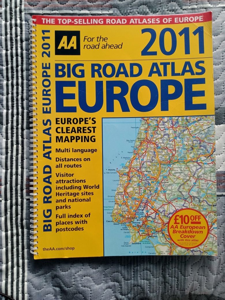 Атлас Big road atlas Europe