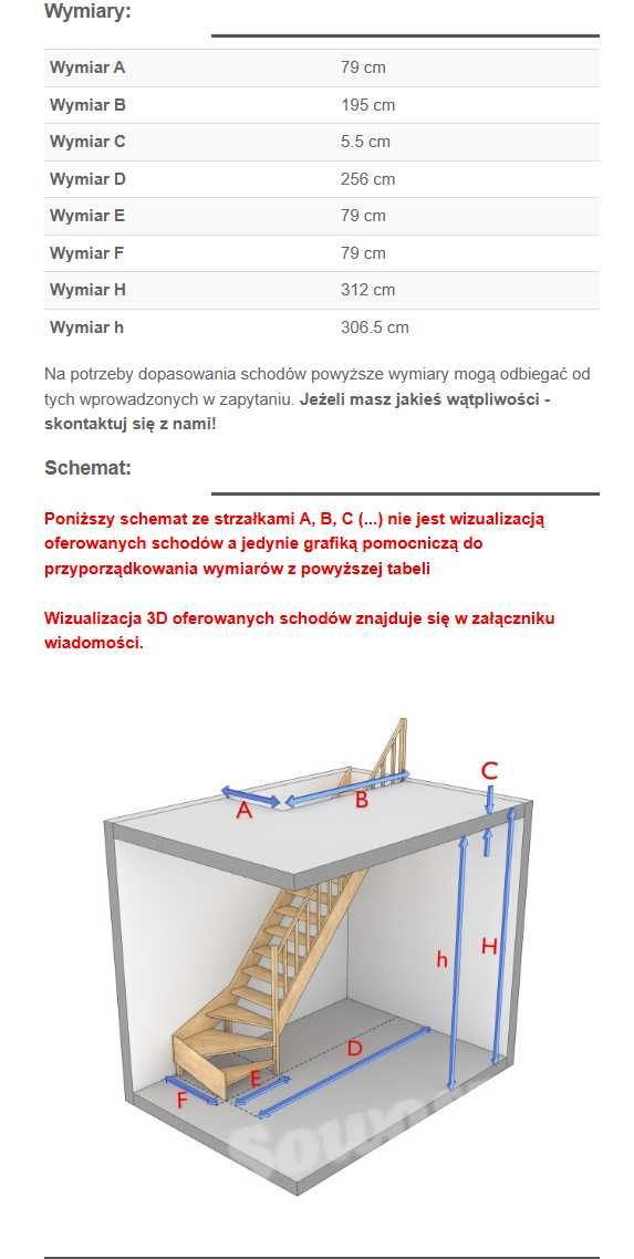 schody drewniane młynarskie prawoskrętne