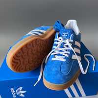 ОРИГИНАЛ  женские мужские Gazelle indoor adidas Blue  кроссовки