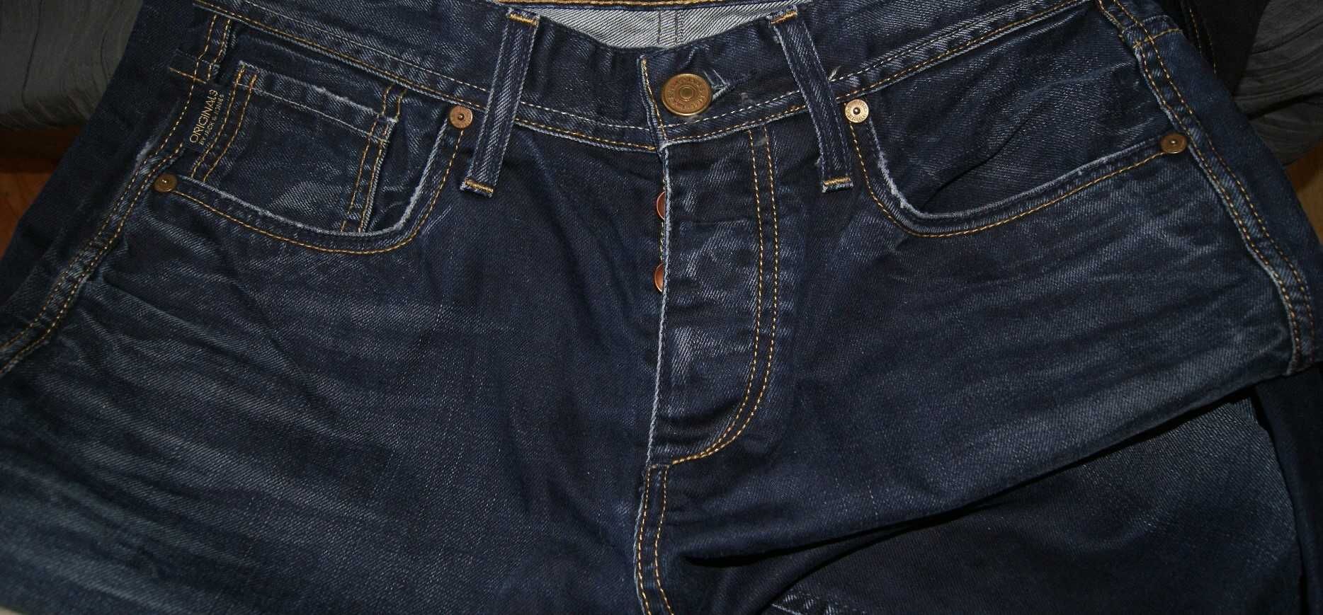 JACK JONES boxy loose fit W30 L32 PAS 82 jeansy męskie proste