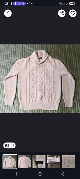 Чоловічий светр ZARA MAN, р. L