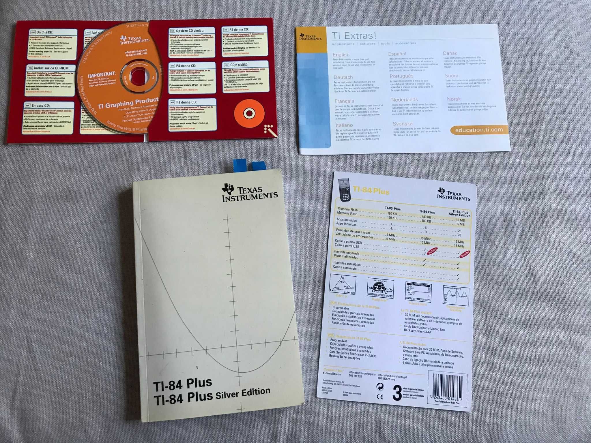 Calculadora gráfica Texas Instruments TI-84 Plus ótimo estado