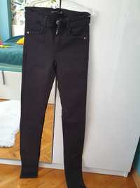 Zara czarne rurki skinny 32 xxs idealne