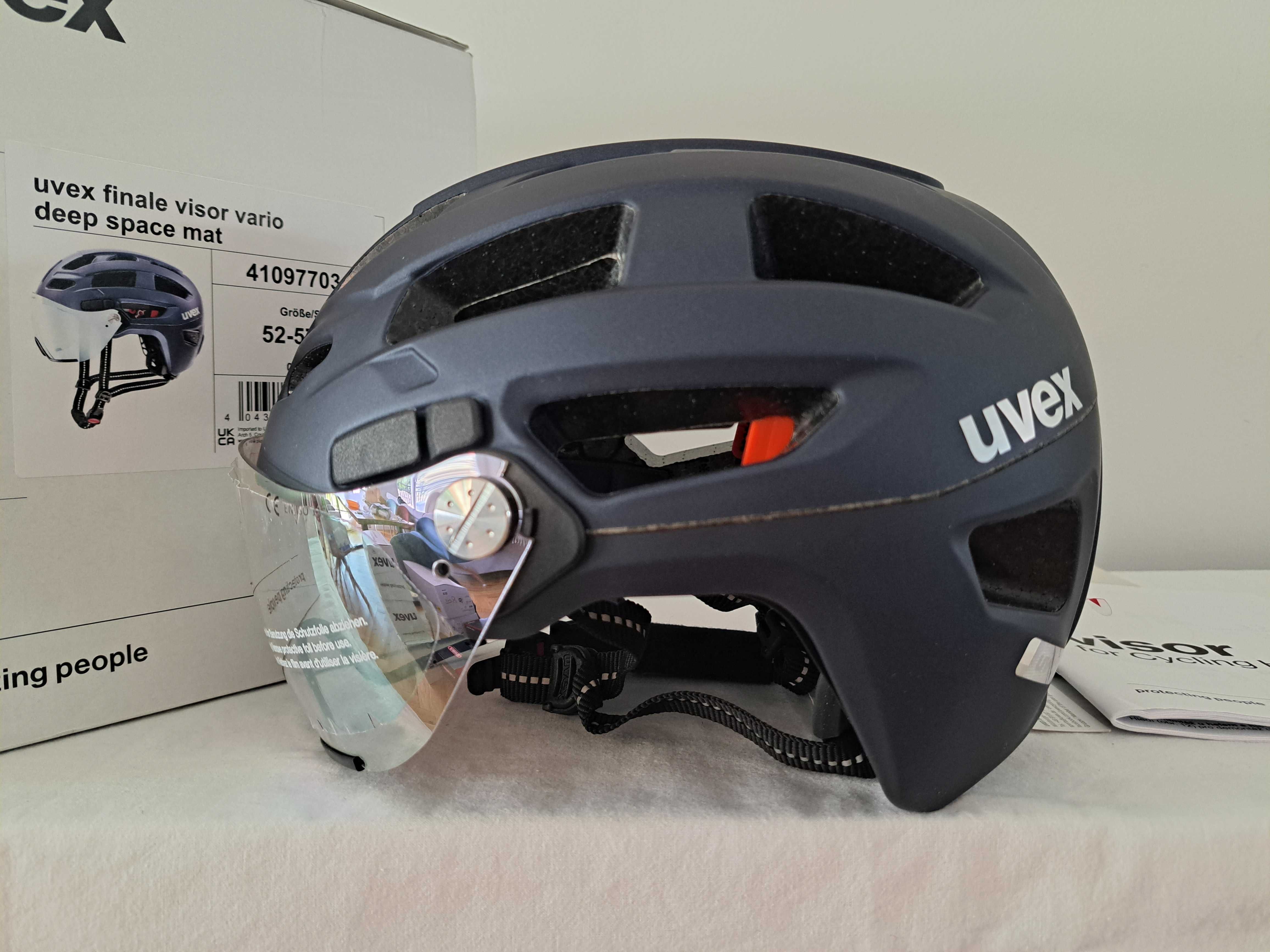 Kask rowerowy Uvex Finale Visor Vario Deep Space Mat M 52-57cm