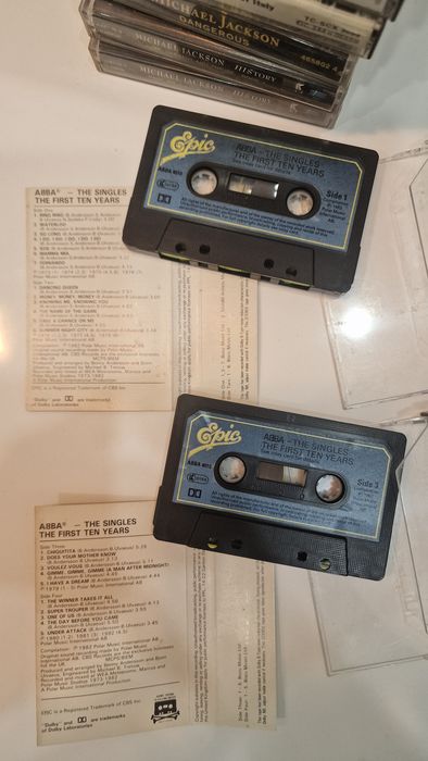 Cassete áudio dos ABBA - The singles 1982