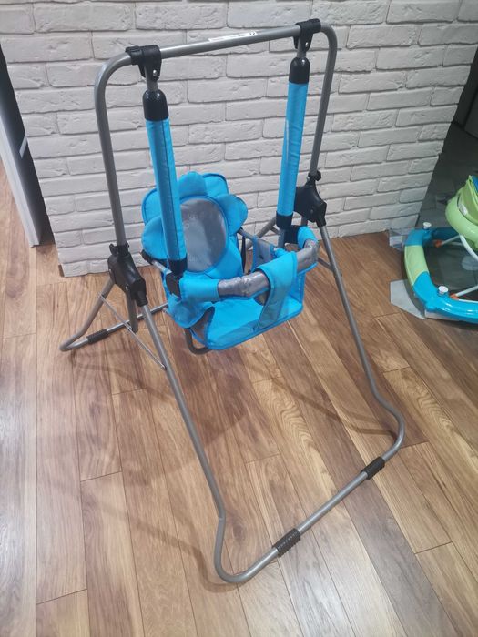 Pokojowa huśtawka dla dzieci do 20 KG Luna firmy Adbor Niebiesko szary