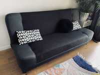 Wersalka sofa rozkładana z pojemnikiem szara/antracyt