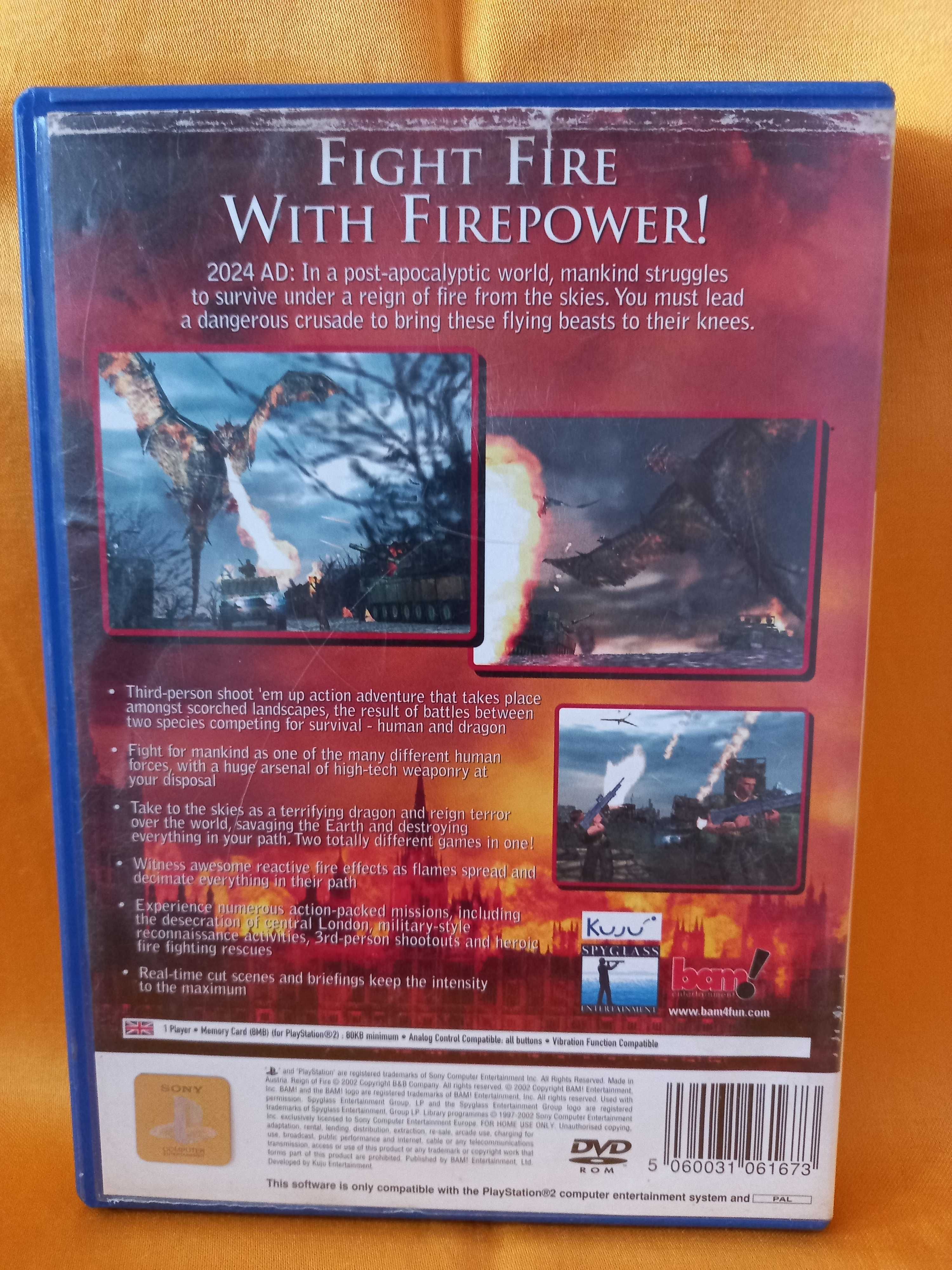 Gra Reign of Fire PS2 PlayStation 2