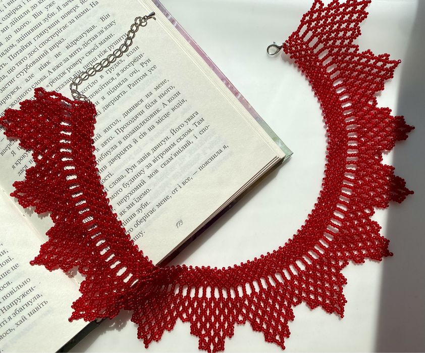 Червона однотонна силянка