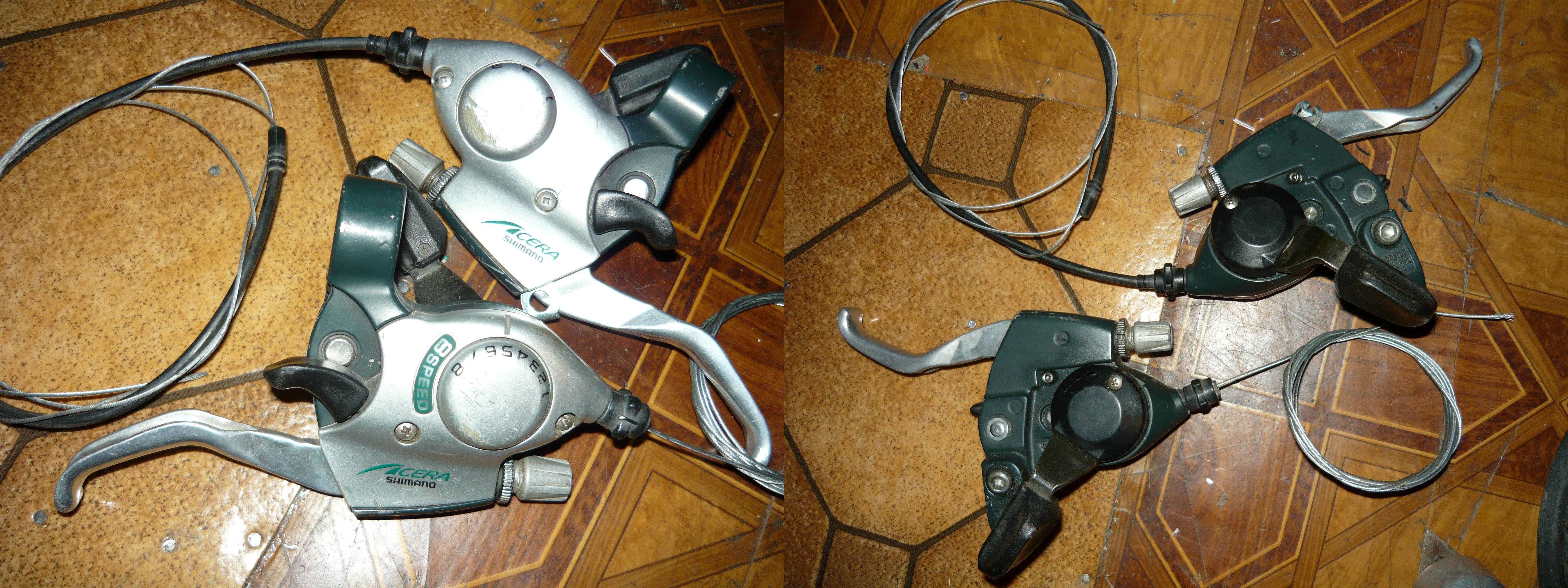 SHIMANO stary typ Przerzutka przód tył DEORE LX manetki ACERA