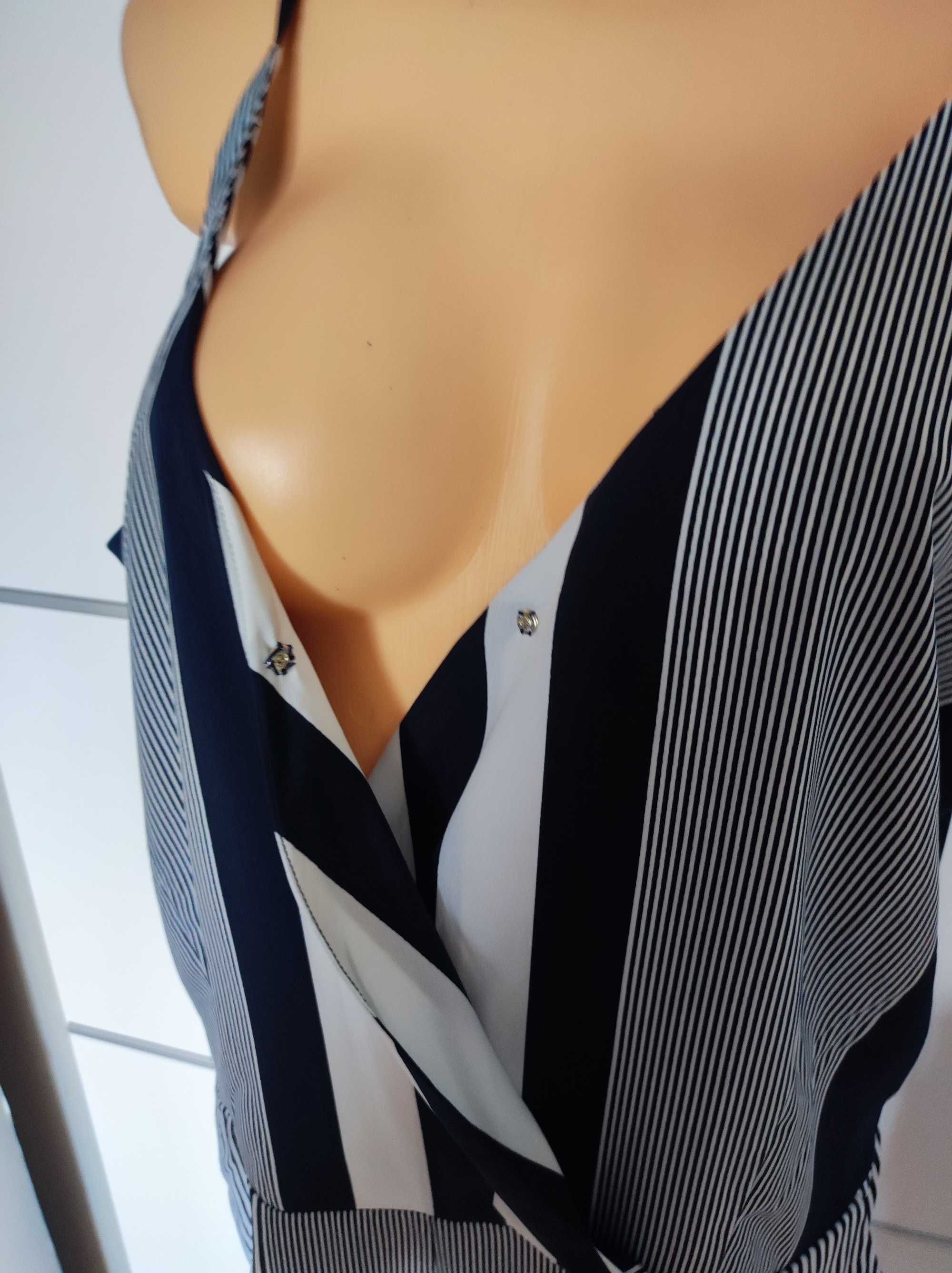 AX Paris Curve r 52 letni kombinezon w paski Nowy plus size