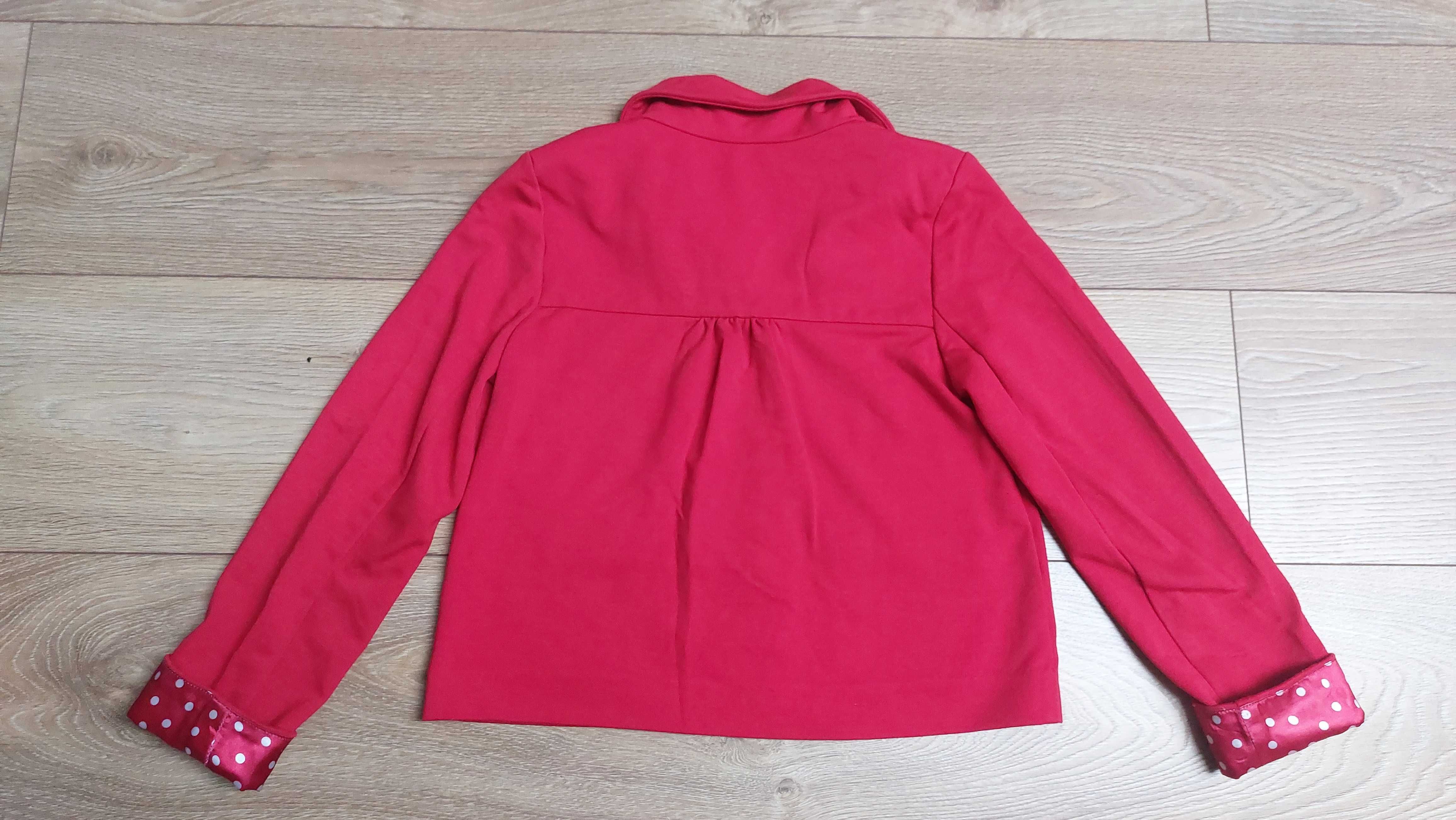 Czerwona marynarka dla dziewczynki H&M 140 9/10 lat