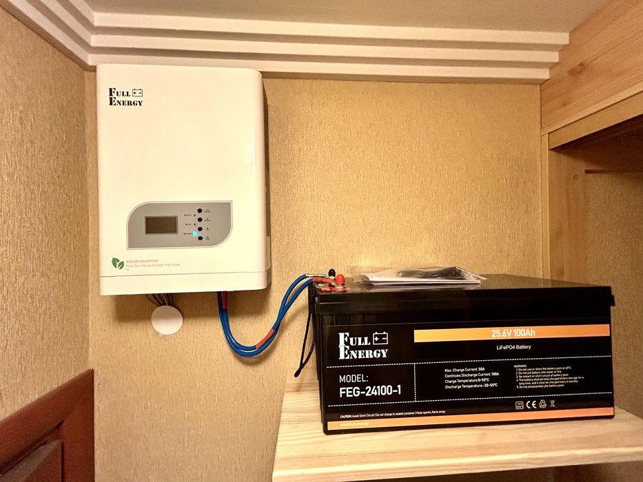 6кВт‼️24 220В Зарядная станция для дома квартиры гибридный инвертор