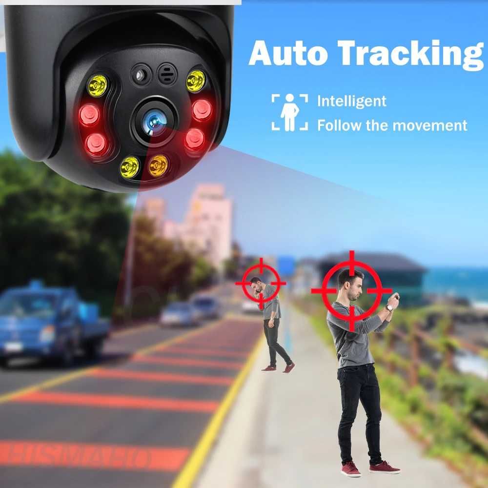 KAMERA obrotowa 5MP MONITORING ALARM WIFI podgląd na telefonie HD NOC